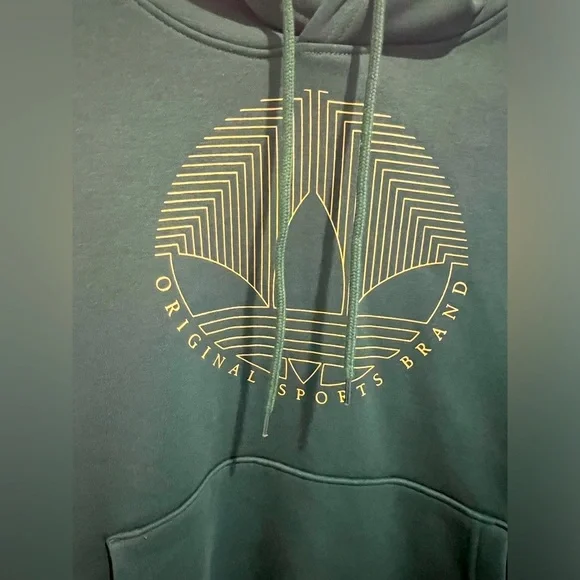ADIDAS Deco Trefoil Hoodie Green. - Picture 4 of 8